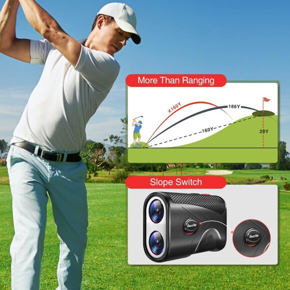 Range Finder Golf Rangefinder with Slope - 1200 Yards Laser Range Finder - Picture 5 of 8